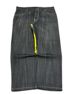 [V0858de] Vintage y2k Raw Blue schwarze baggy jeans (Moral Vambrace)