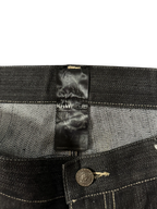 [V0858de] Vintage y2k Raw Blue schwarze baggy jeans (Moral Vambrace)
