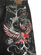 [V0859de] Vintage y2k Artful Dodger schwarze baggy jeans