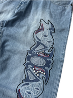 [V0796] Vintage y2k Mido Jeans blaue baggy jeans