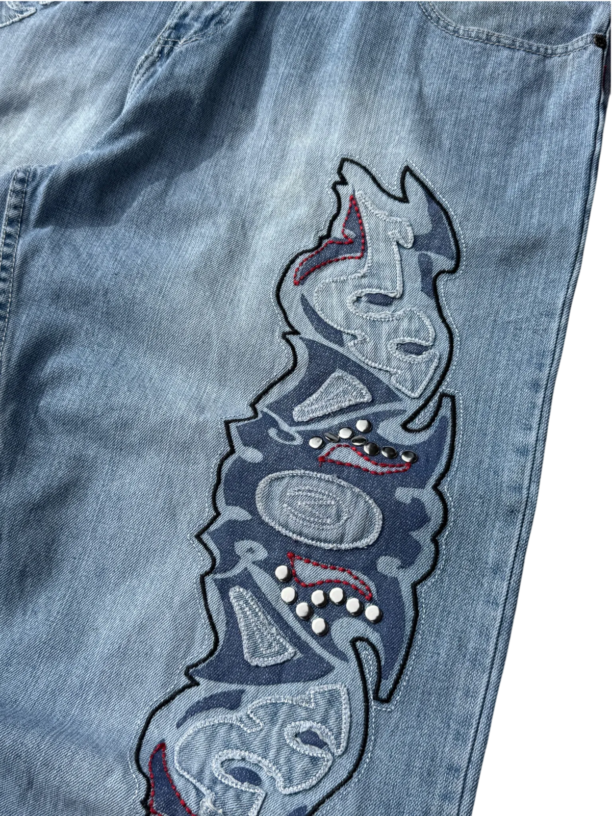 [V0796] Vintage y2k Mido Jeans blaue baggy jeans