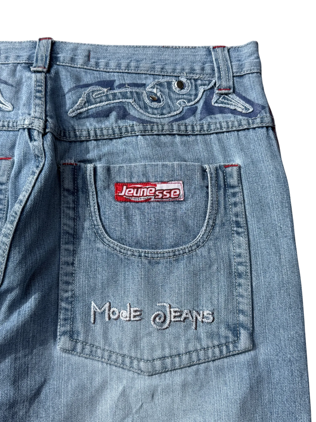 [V0796] Vintage y2k Mido Jeans blaue baggy jeans