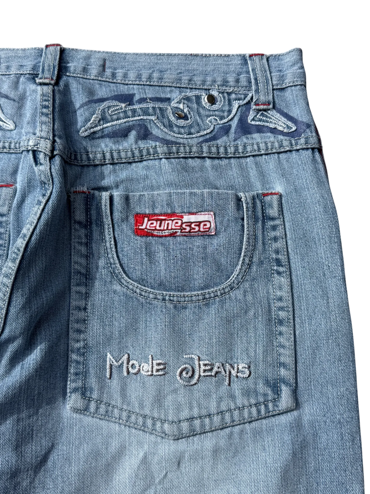 [V0796] Vintage y2k Mido Jeans blaue baggy jeans