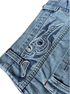 [V0796] Vintage y2k Mido Jeans blaue baggy jeans