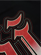 [V0885de] Vintage y2k Karl Kani nero rosso T-Shirt