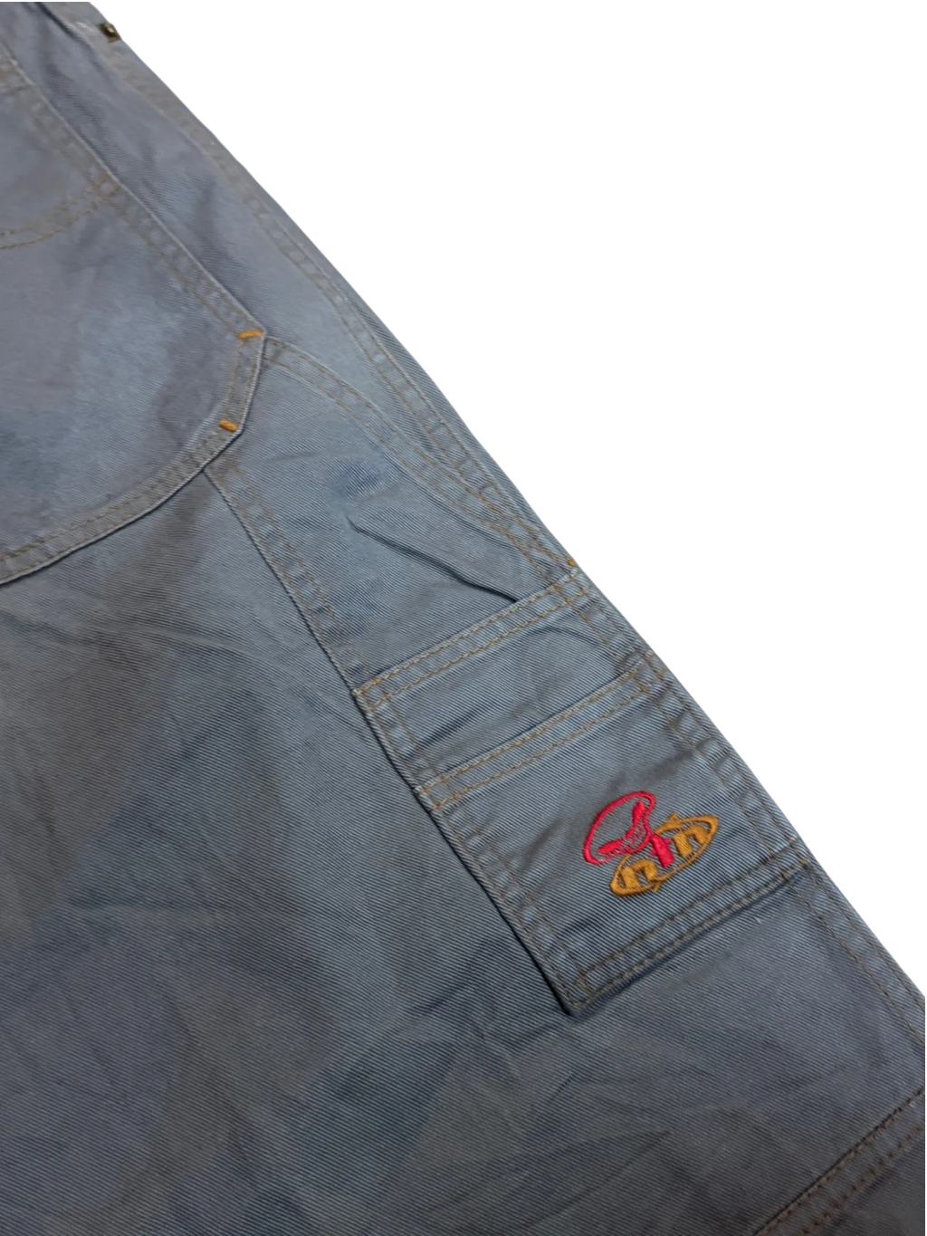 [V1007] Vintage y2k Nicotine beige baggy hose