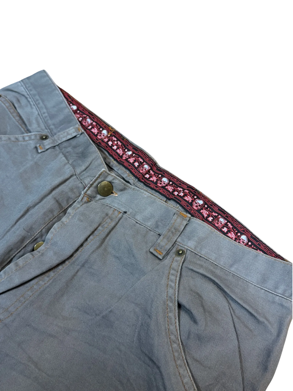 [V1007] Vintage y2k Nicotine beige baggy hose