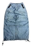 [V0986] Vintage y2k Fighter54 silberne shiny baggy jeans