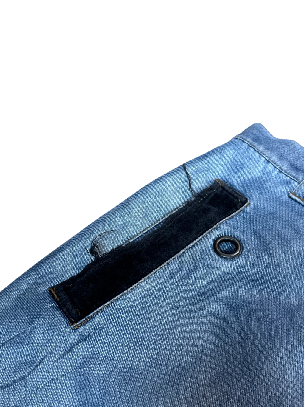 [V0986] Vintage y2k Fighter54 silberne shiny baggy jeans