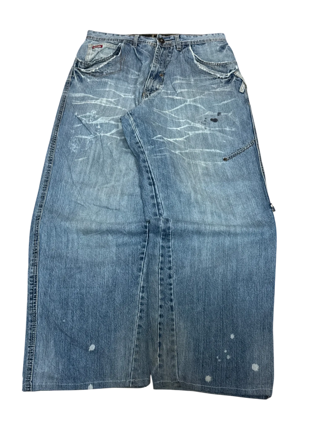 [V1011] Vintage y2k Pelle Pelle blaue baggy jeans