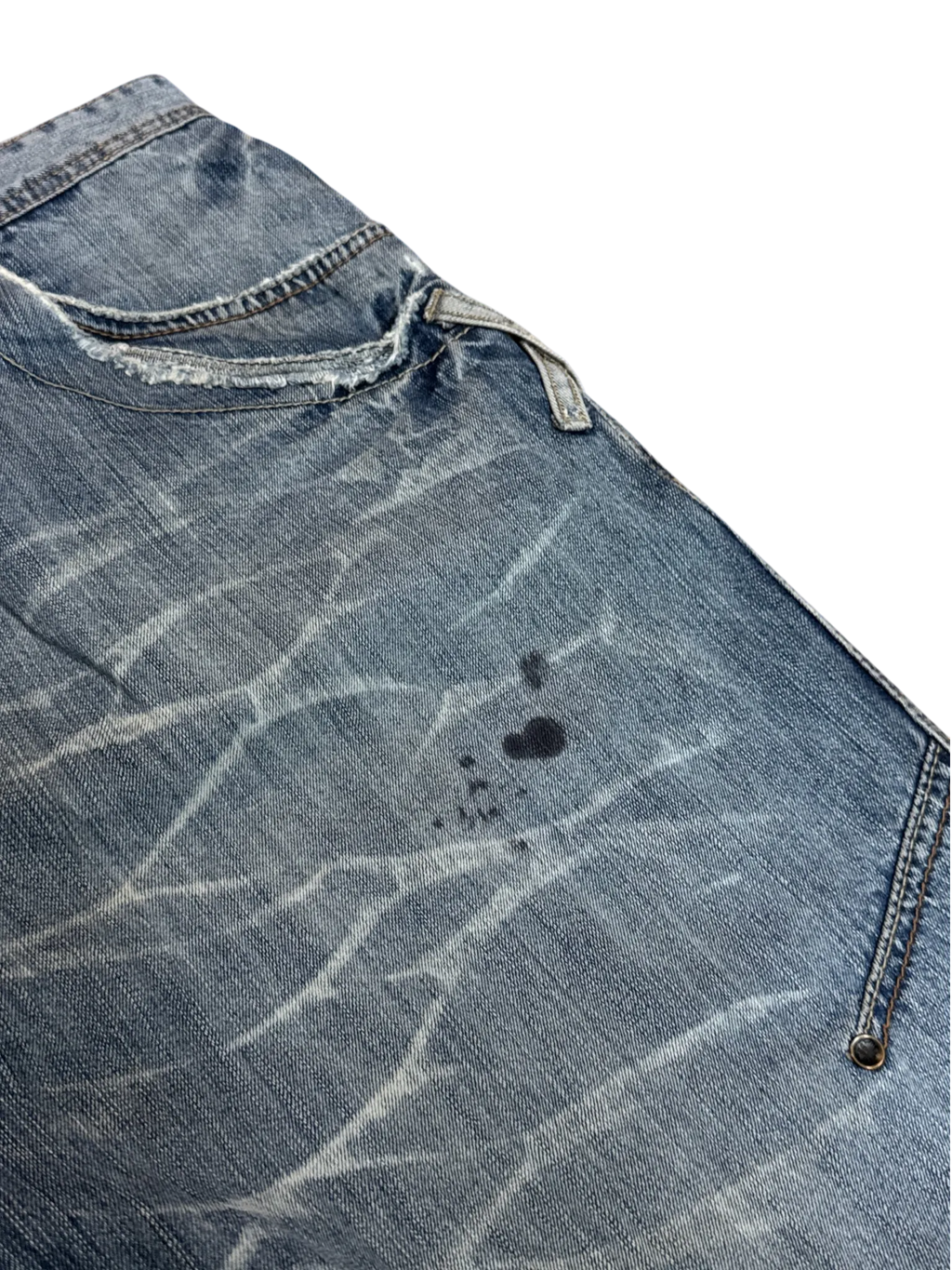 [V1011] Vintage y2k Pelle Pelle blaue baggy jeans