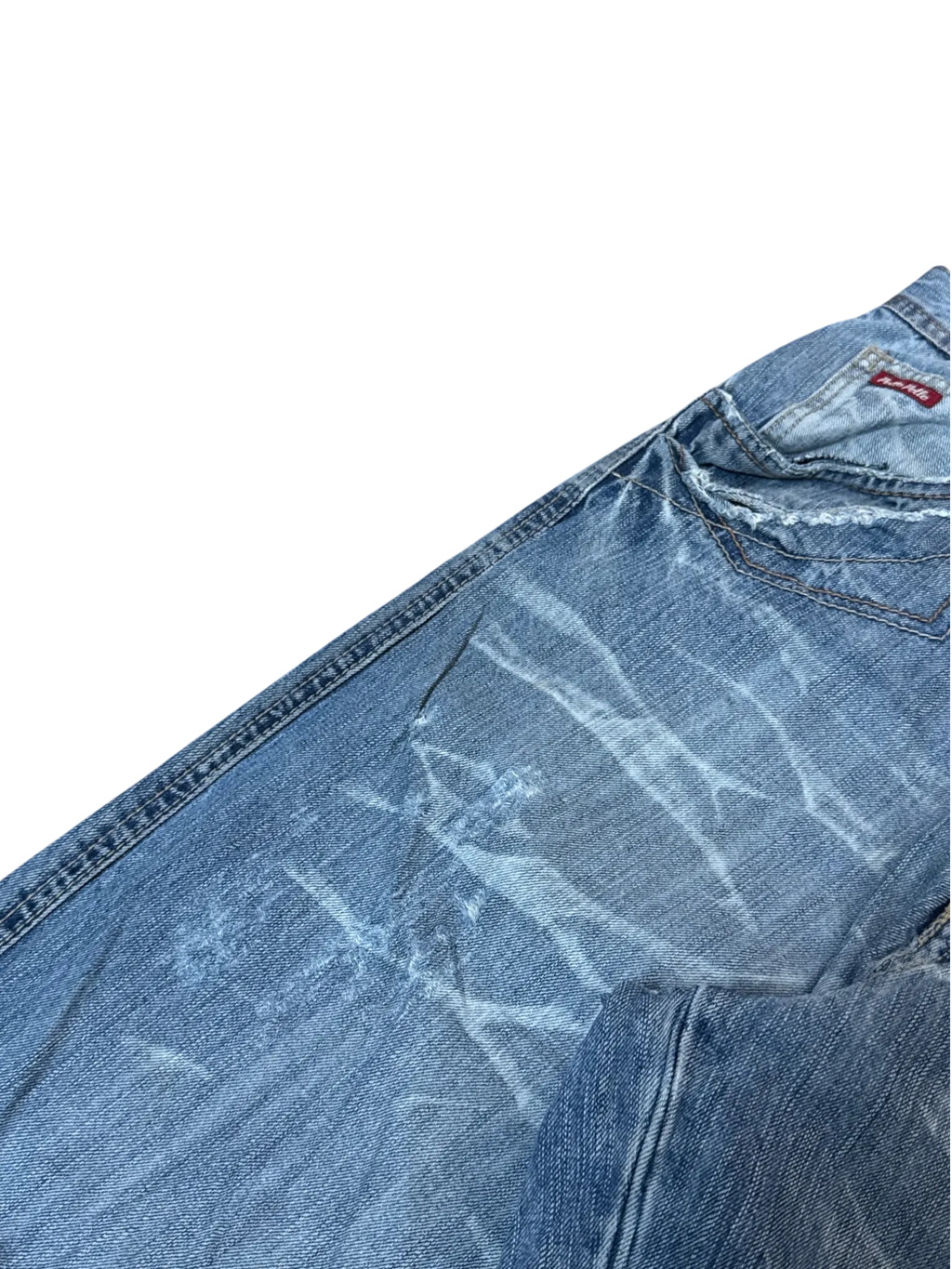 [V1011] Vintage y2k Pelle Pelle blaue baggy jeans