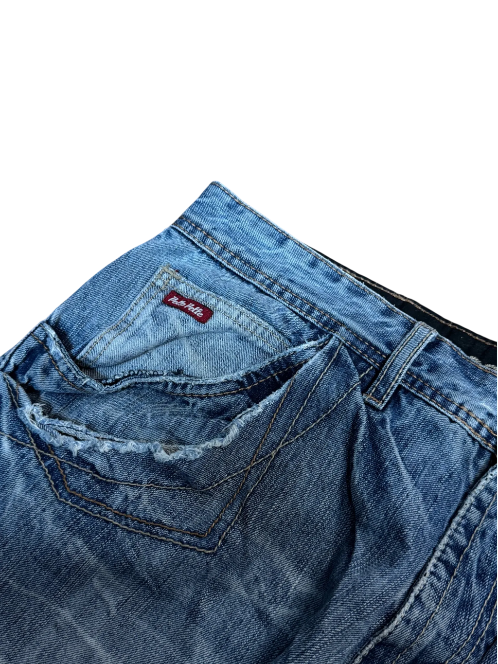 [V1011] Vintage y2k Pelle Pelle blaue baggy jeans