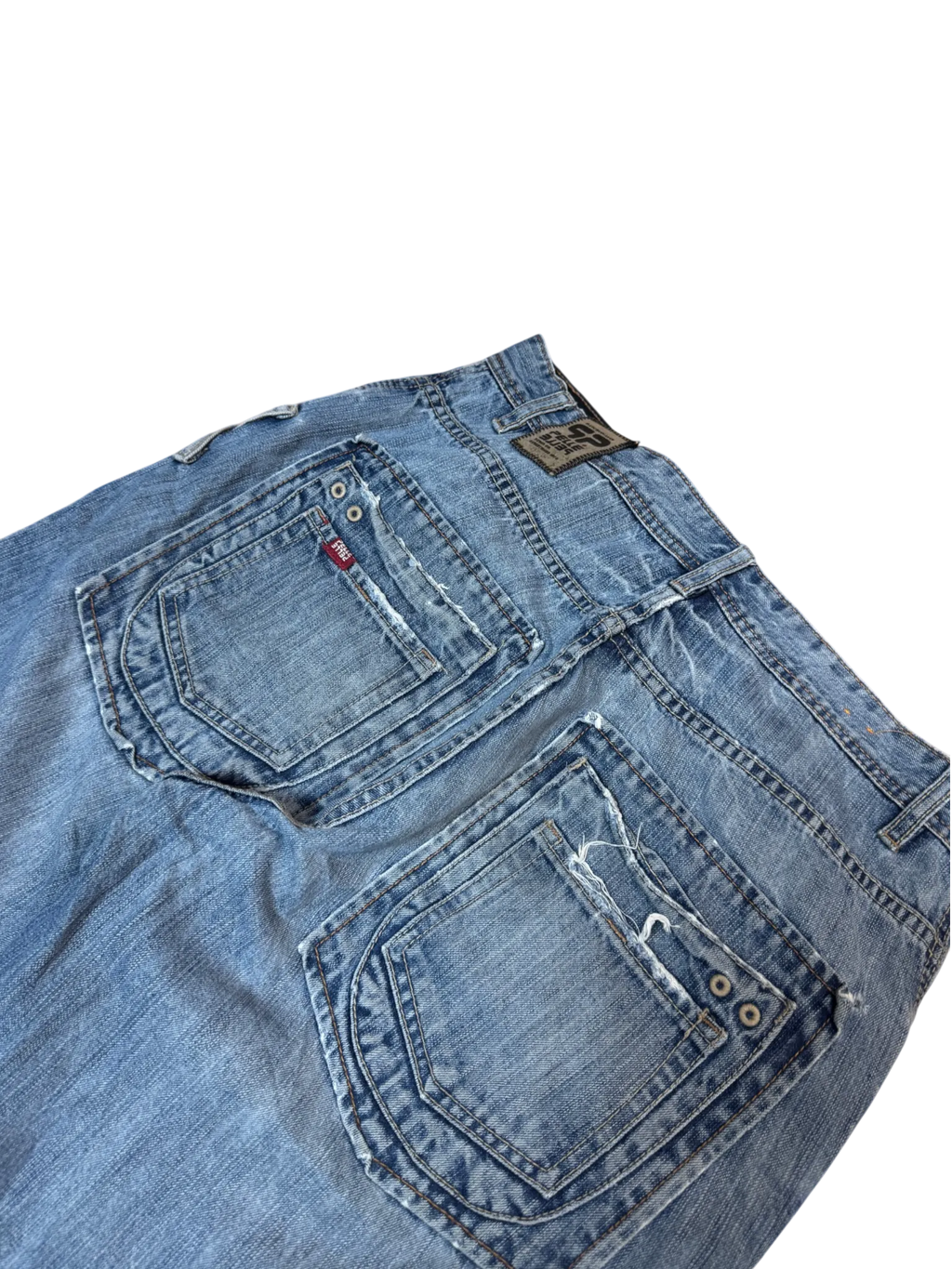[V1011] Vintage y2k Pelle Pelle blaue baggy jeans