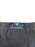 [V1007] Vintage y2k Nicotine beige baggy hose