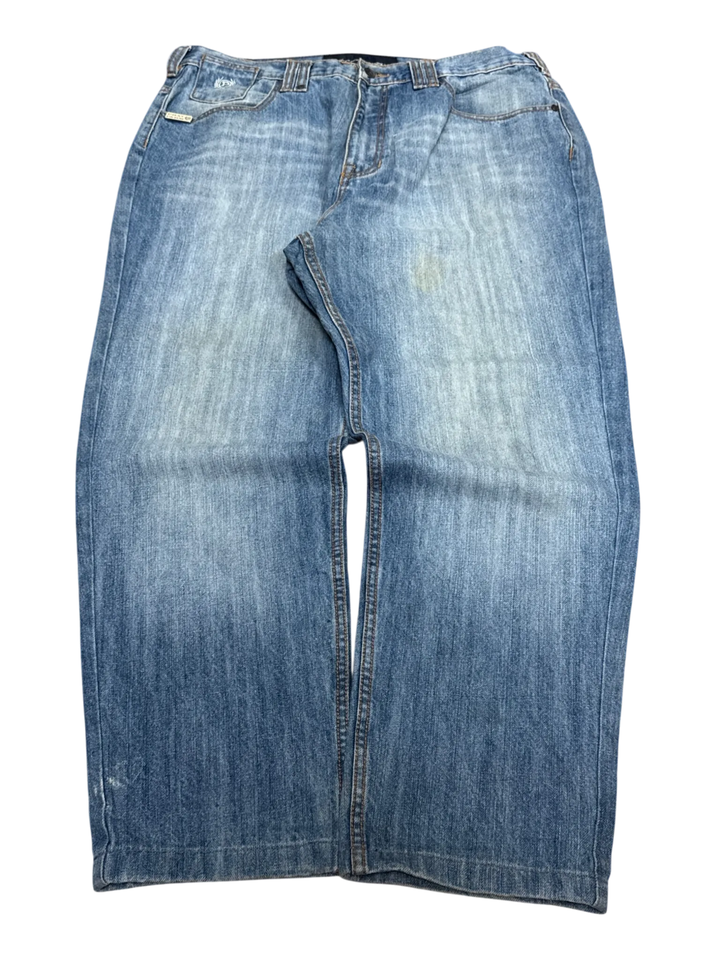 [V1013] Vintage y2k Phat Farm blaue baggy jeans
