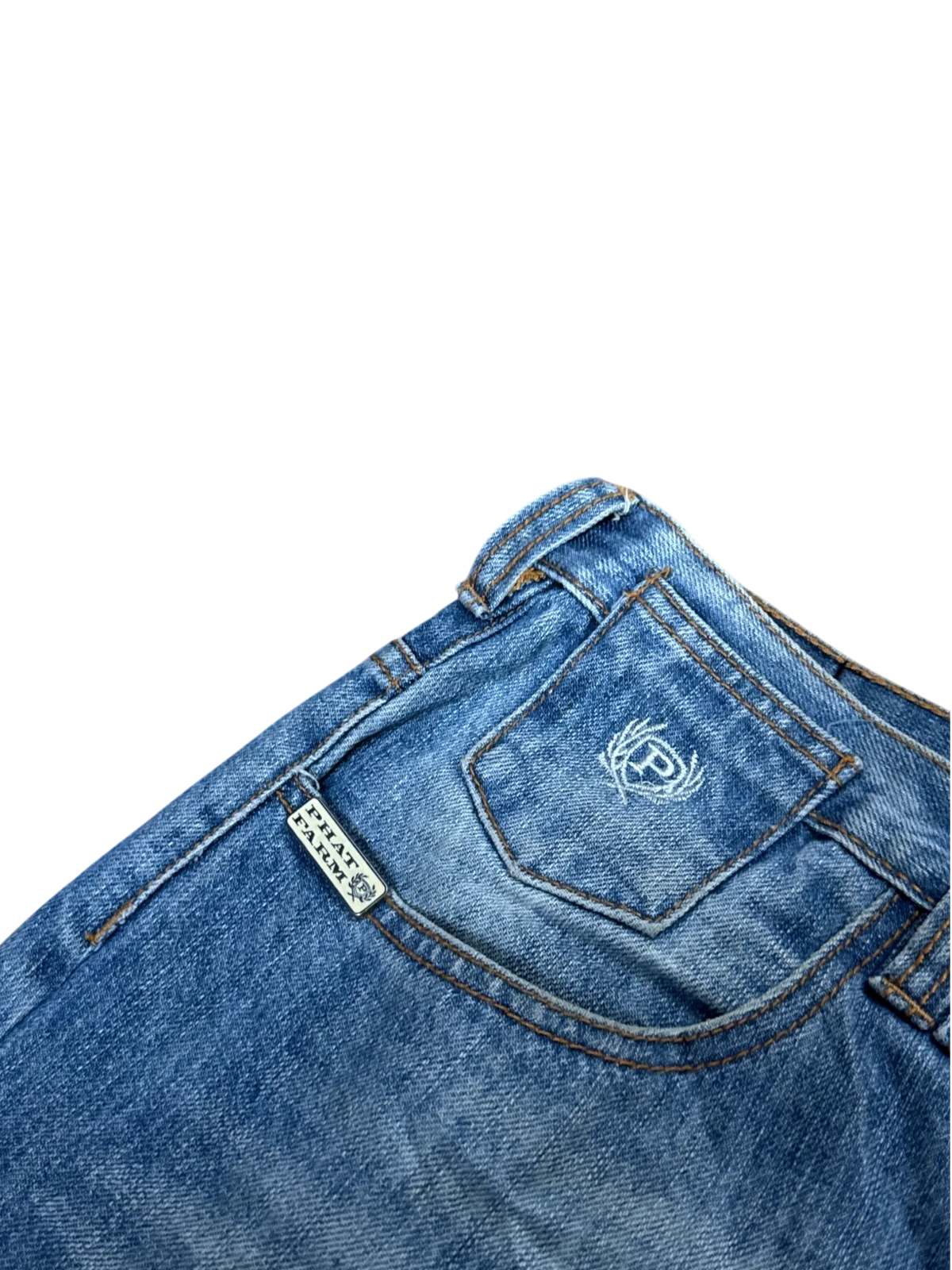 [V1013] Vintage y2k Phat Farm blaue baggy jeans
