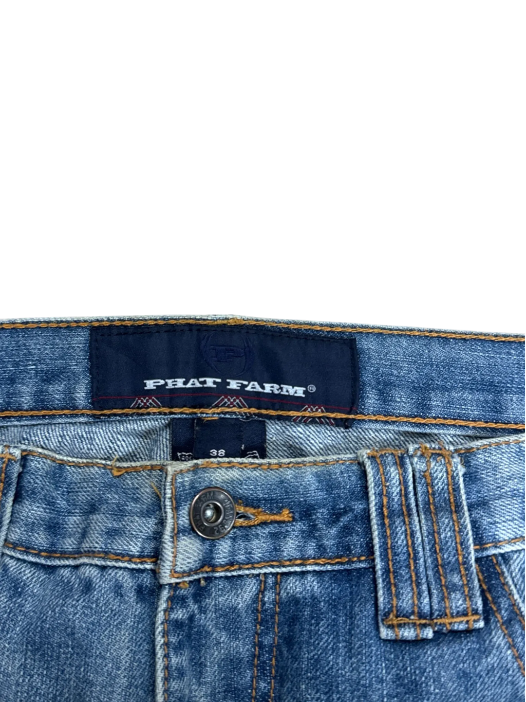 [V1013] Vintage y2k Phat Farm blaue baggy jeans