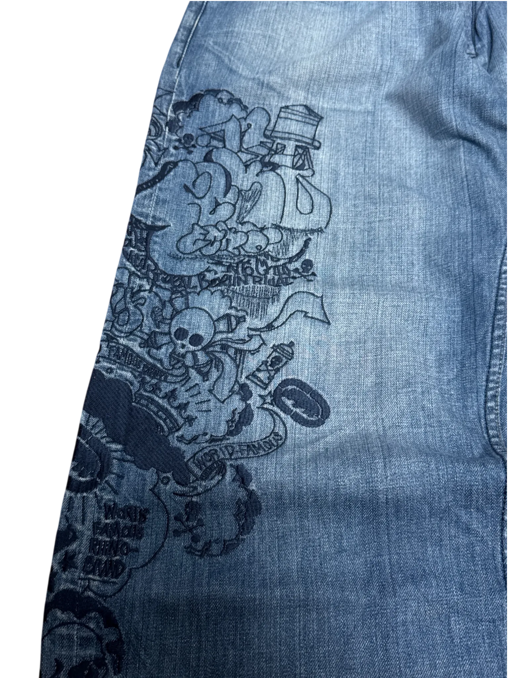 [V0979] Vintage y2k Ecko blaue baggy jeans