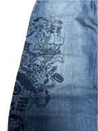 [V0979] Vintage y2k Ecko blaue baggy jeans