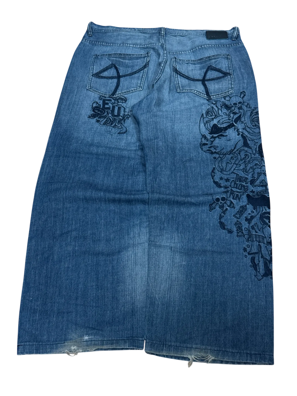 [V0979] Vintage y2k Ecko blaue baggy jeans