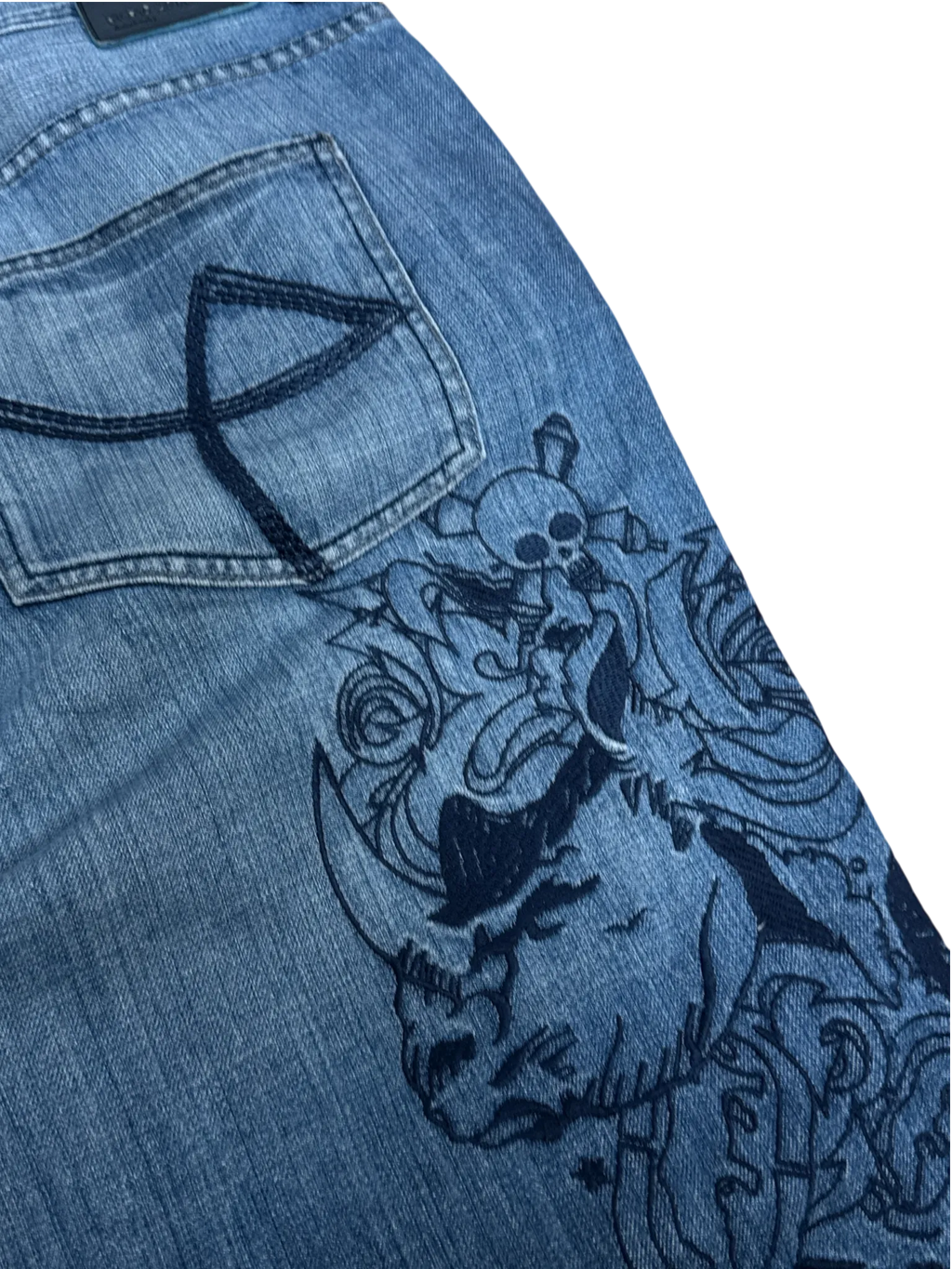 [V0979] Vintage y2k Ecko blaue baggy jeans