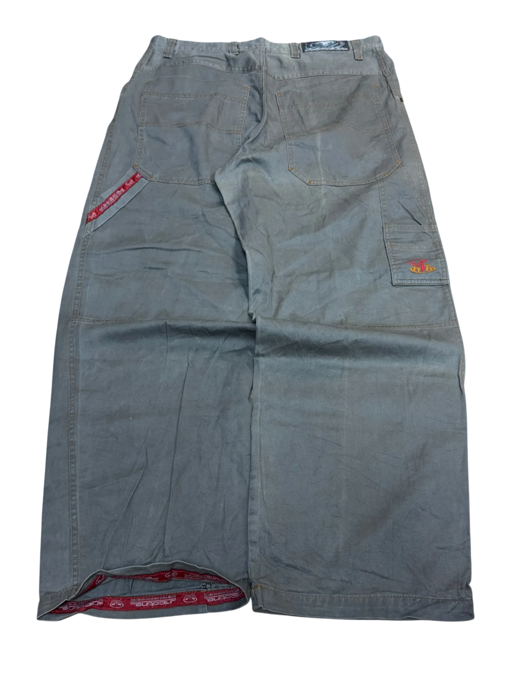 [V1007] Vintage y2k Nicotine beige baggy hose