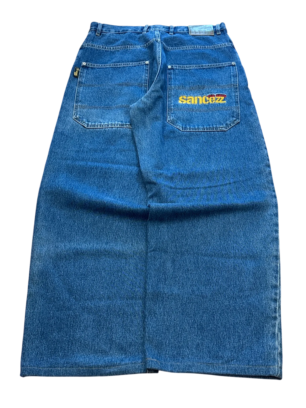 [V1043de] Vintage y2k Sancezz blaue baggy jeans