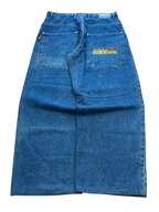 [V1043de] Vintage y2k Sancezz blaue baggy jeans