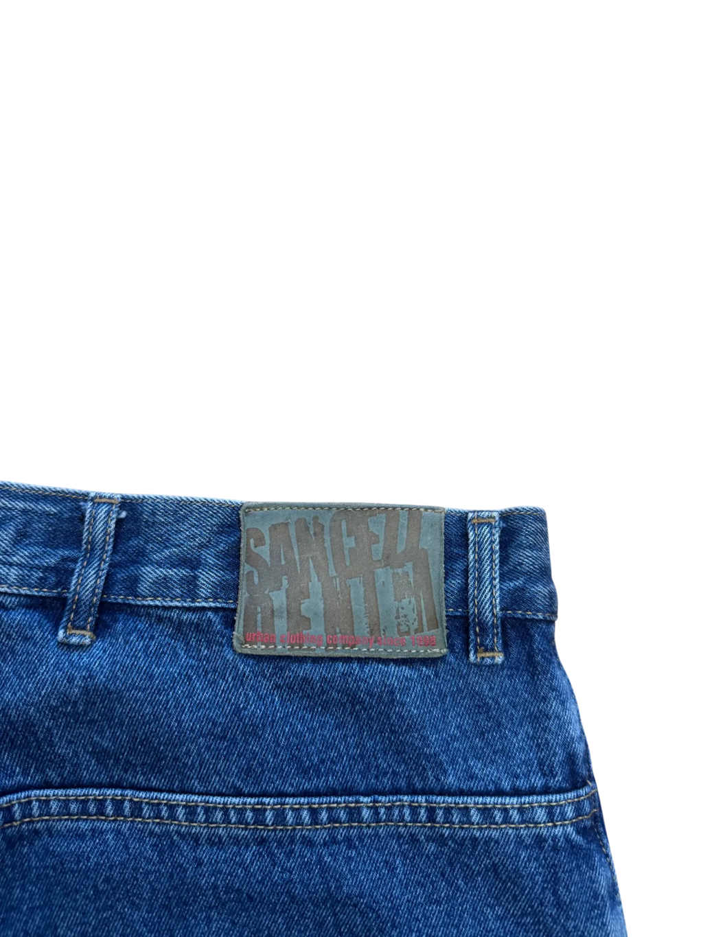 [V1043de] Vintage y2k Sancezz blaue baggy jeans