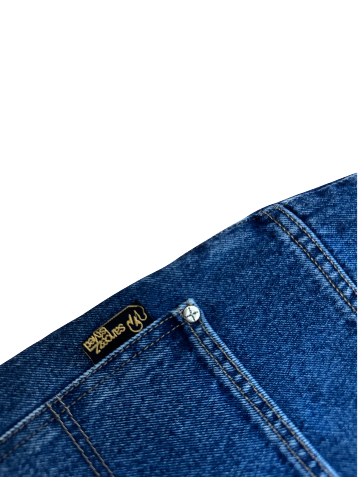 [V1043de] Vintage y2k Sancezz blaue baggy jeans