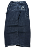 [V1058] Vintage y2k Karl Kani schwarze baggy jeans