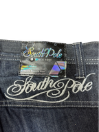 [V1049de] Vintage y2k Southpole marineblaue baggy jeans (Japanese Koi)