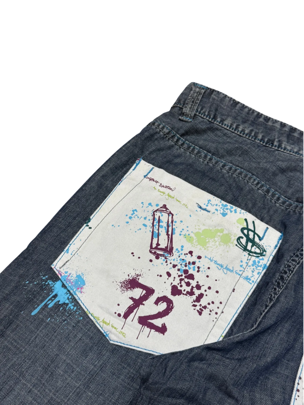 [V1050de] Vintage y2k Ecko graue baggy jeans