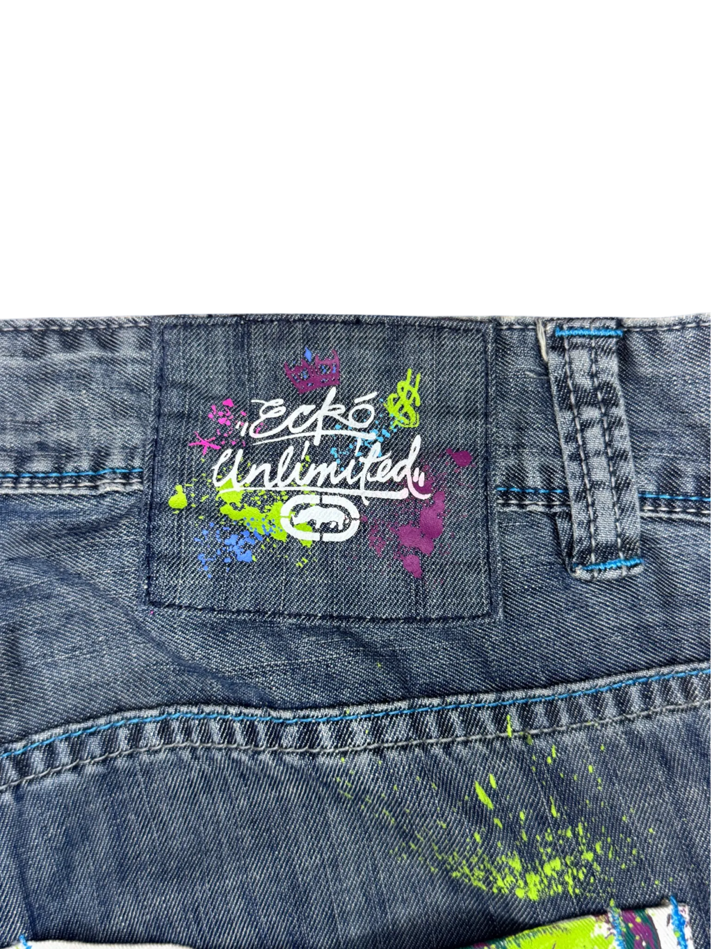 [V1050de] Vintage y2k Ecko graue baggy jeans