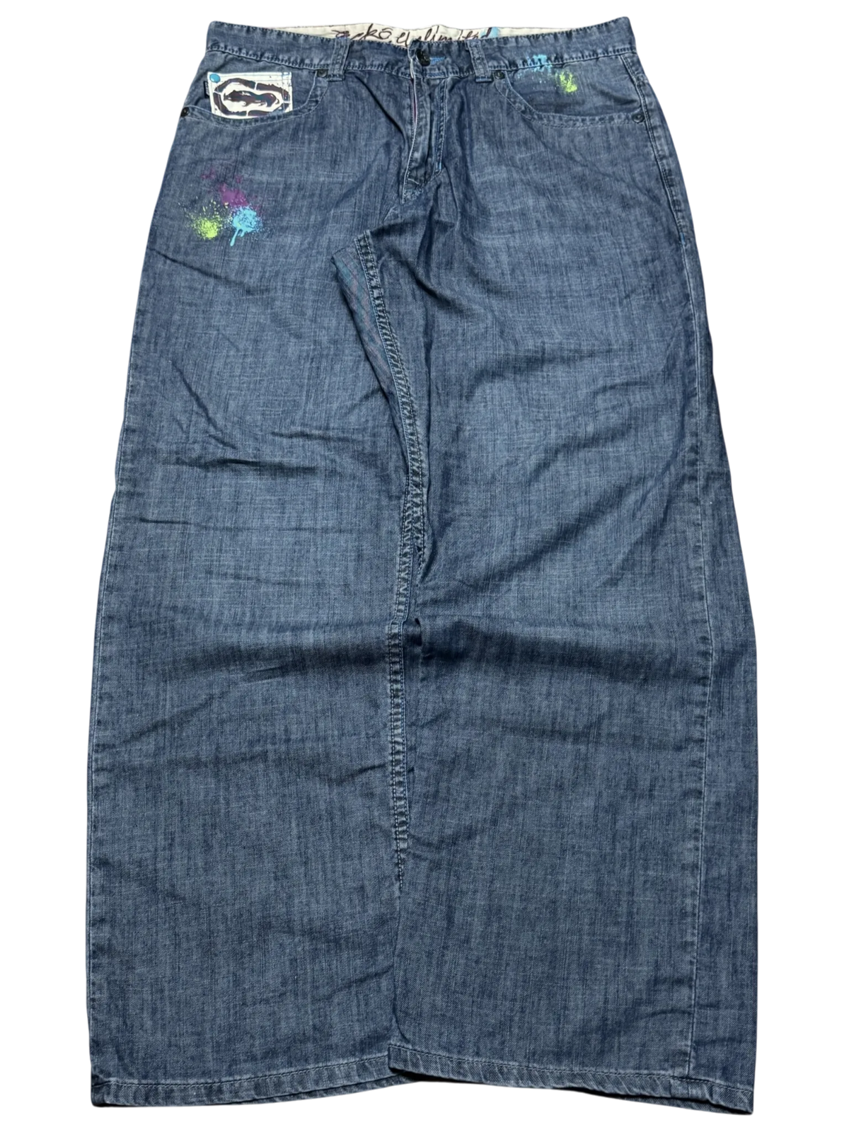 [V1050de] Vintage y2k Ecko graue baggy jeans