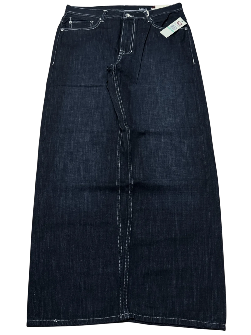 [V1052de] Vintage y2k Ecko schwarze baggy jeans (NWT)