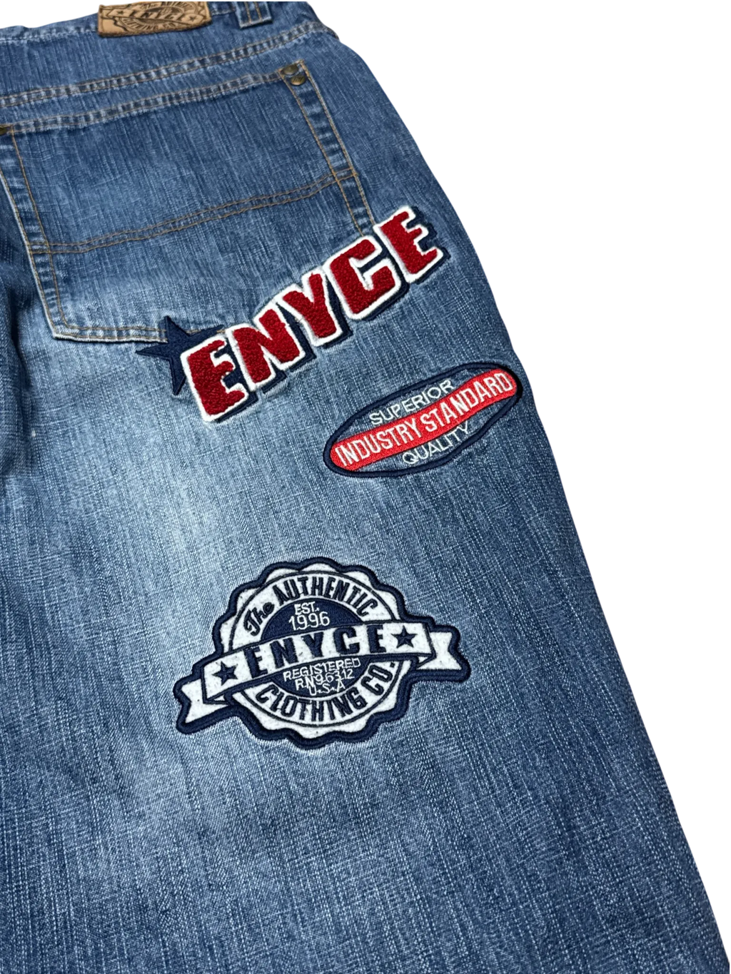 [V1054de] Vintage y2k Enyce blaue baggy jeans