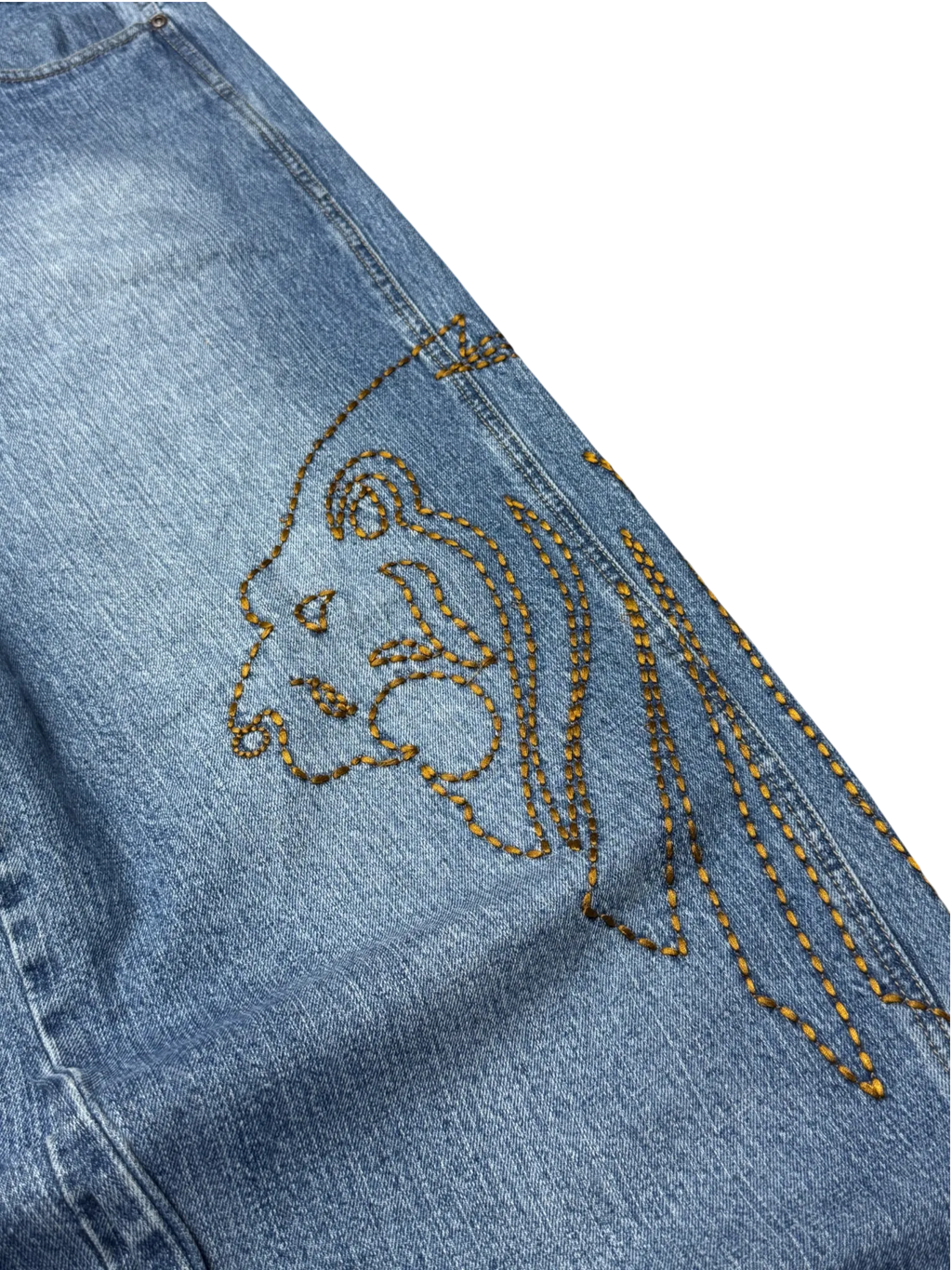 [V1009] Vintage y2k Dada blaue baggy jeans (Dada Supreme)