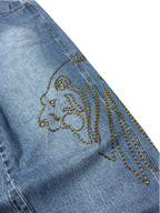 [V1009] Vintage y2k Dada blaue baggy jeans (Dada Supreme)