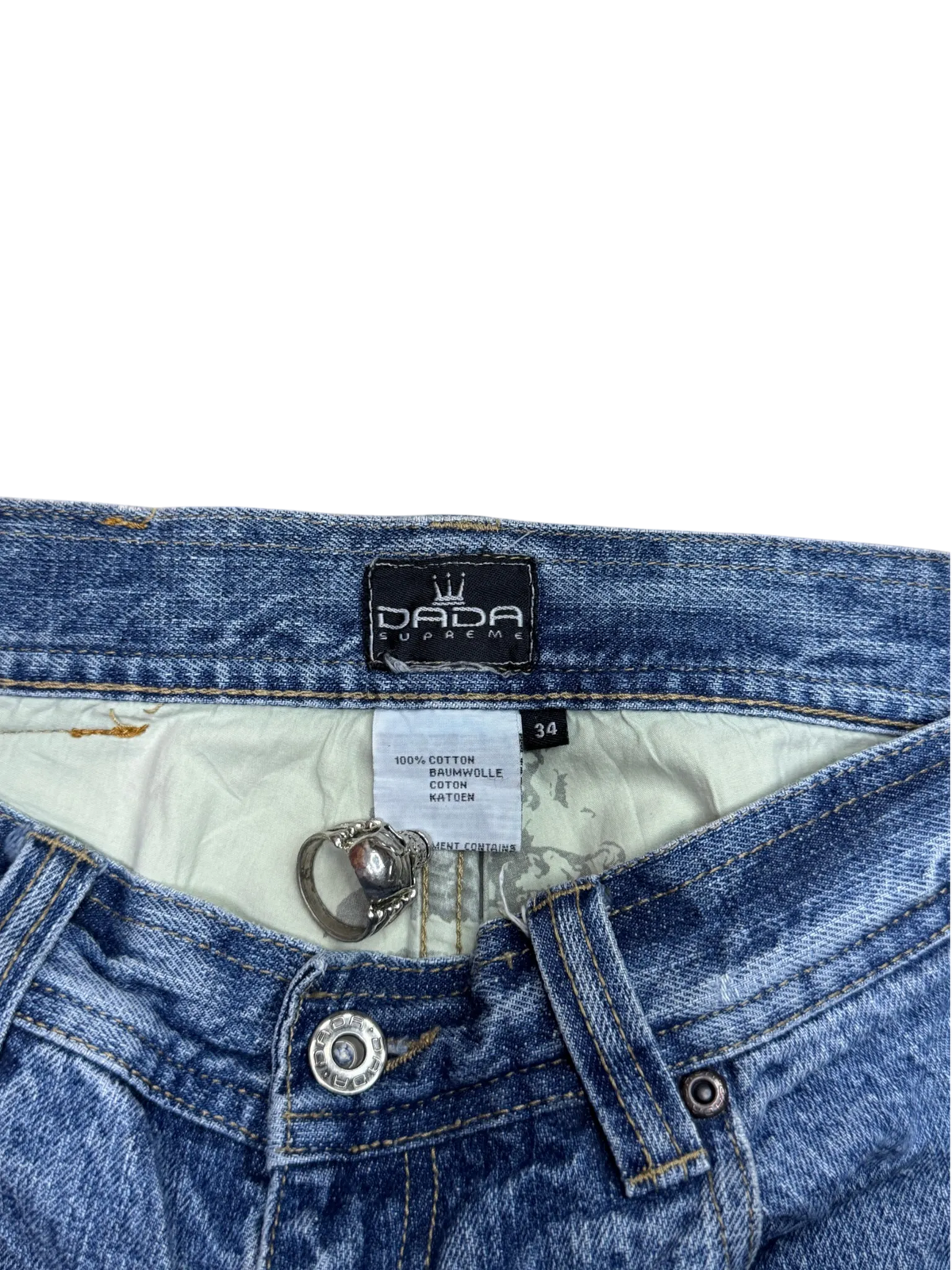 [V1009] Vintage y2k Dada blaue baggy jeans (Dada Supreme)