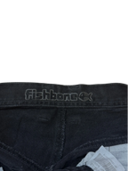 [V0988] Vintage y2k Fishbone schwarze baggy jeans